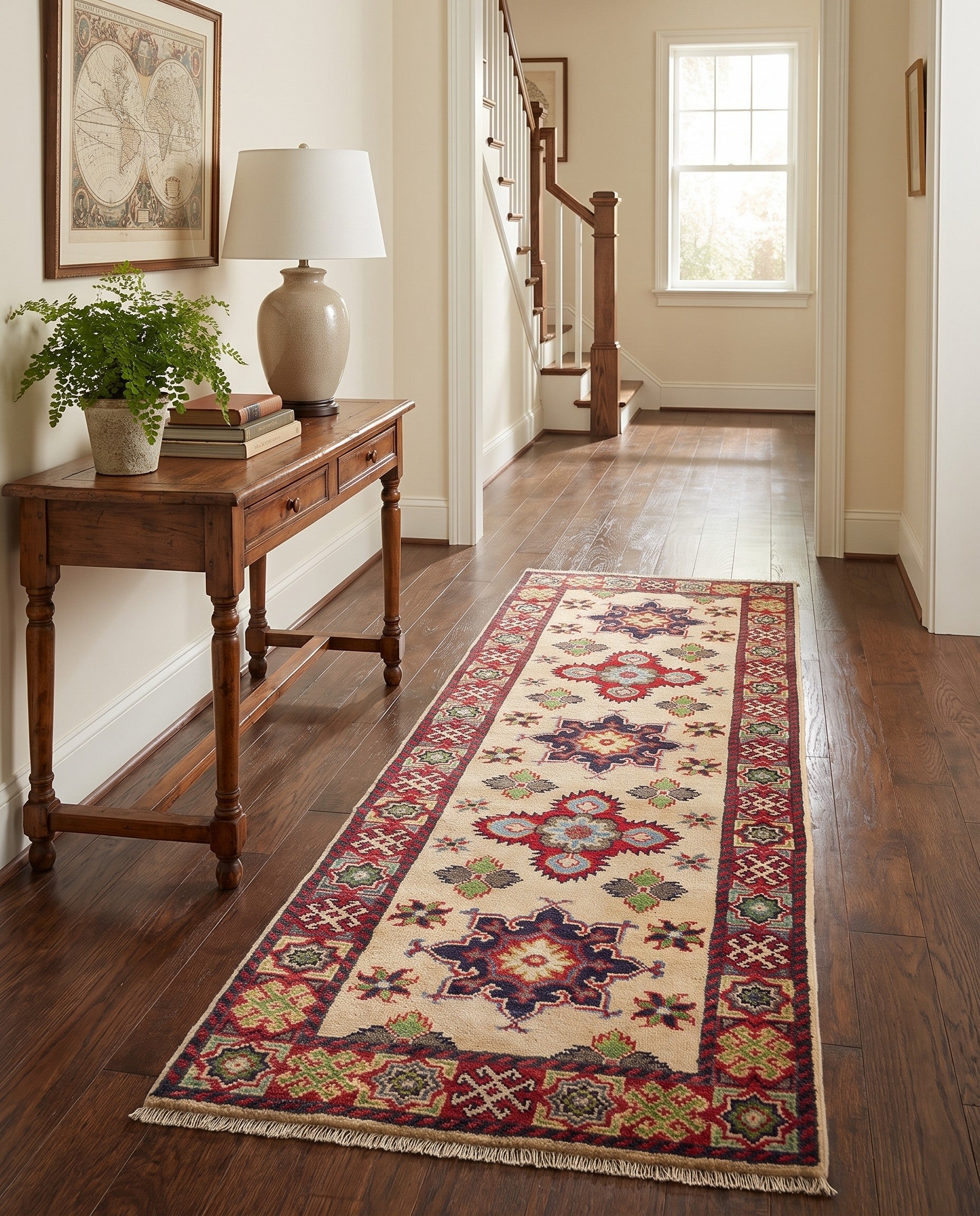 2' x 6' 4 Hand Knotted Kazak Runner Rug