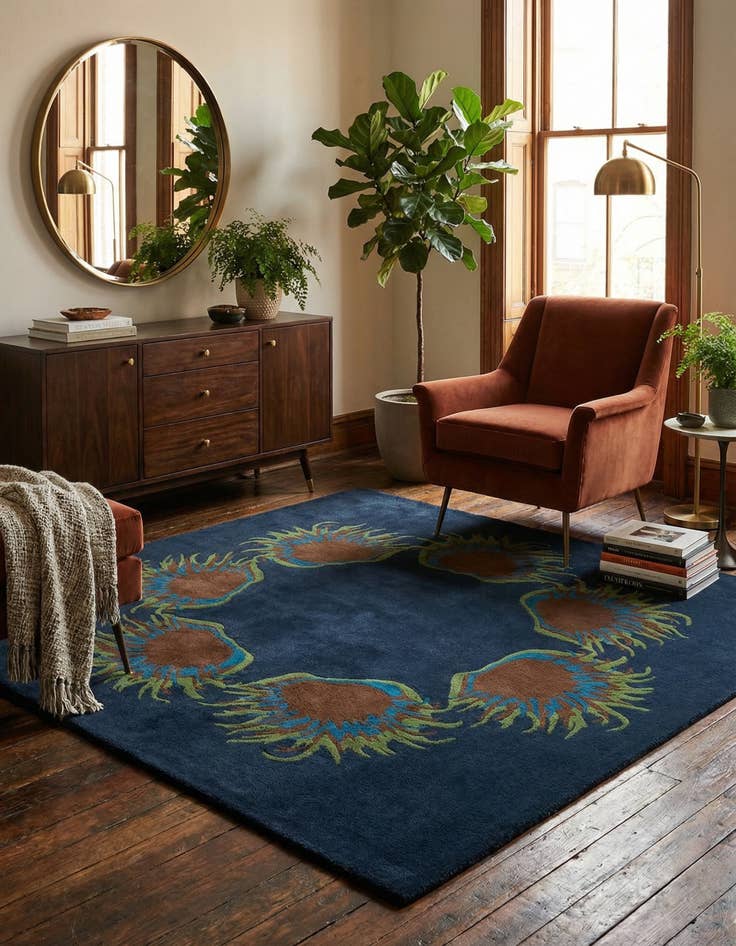 Detail image of 7' 7 x 7' 7 Luna Square Rug