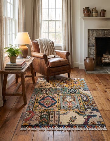 2' x 2' 11 Hand Knotted Ziegler Rug