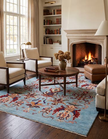 5' 1 x 6' 8 Hand Knotted Ariana Ziegler Rug