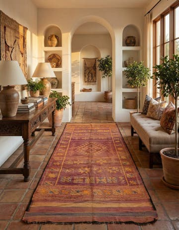 6' 5 x 15' Hand Knotted Moroccan Wool Runner Rug