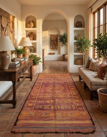6' 5 x 15' Hand Knotted Moroccan Wool Runner Rug