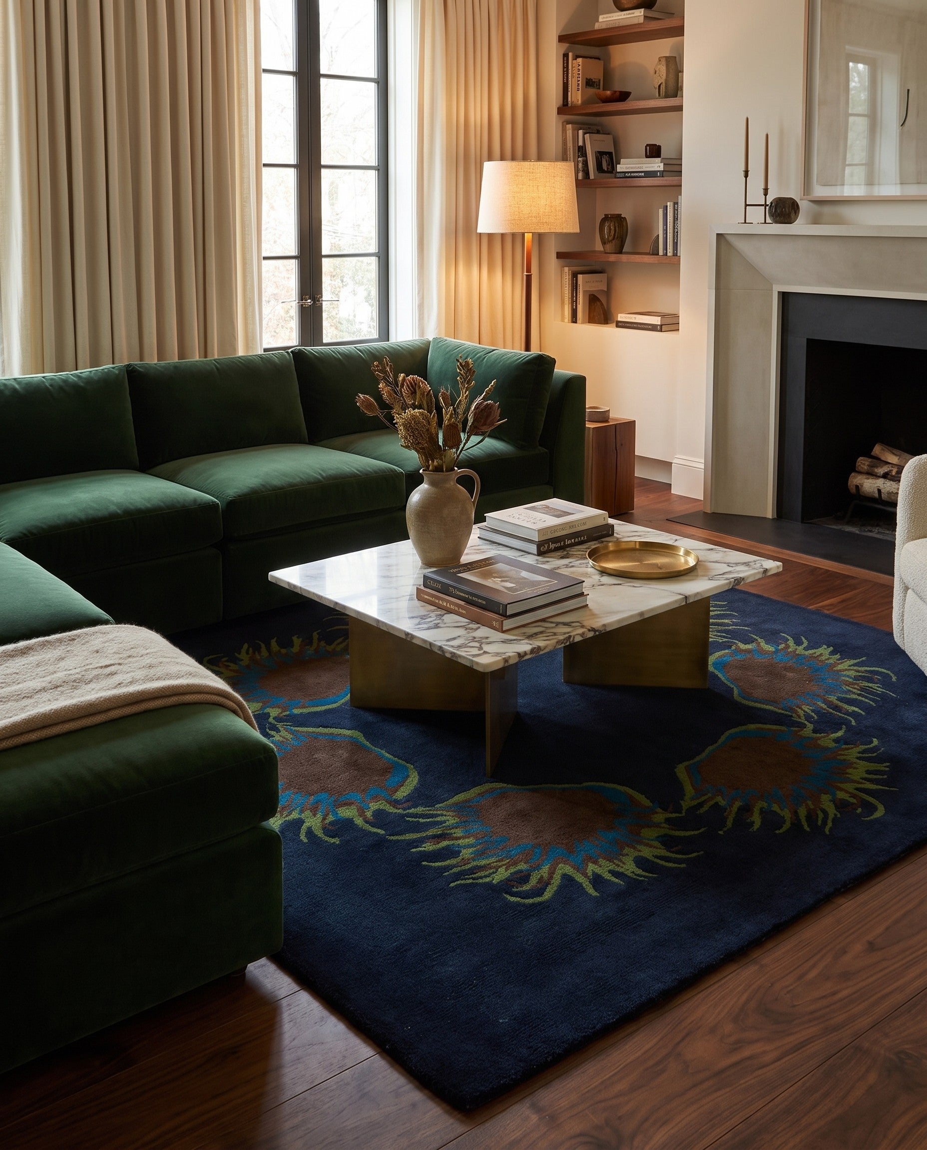 7' 5 x 7' 8 Luna Wool Square Rug