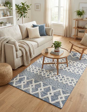 Navy Blue Sabrina Soto Casa Valencia Rug
