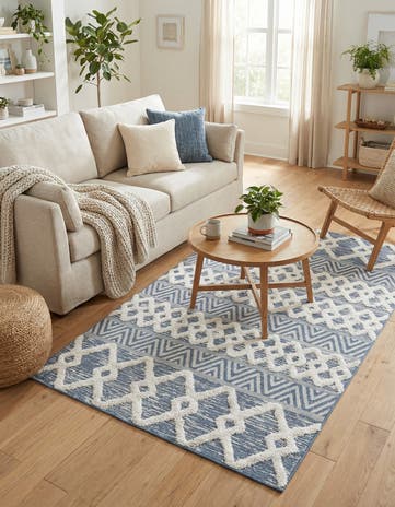 Navy Blue Sabrina Soto Casa Valencia Rug