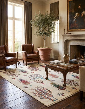5' 7 x 7' 10 Hand Knotted Ariana Ziegler Rug