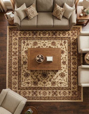 Cream Aditi Square Rug