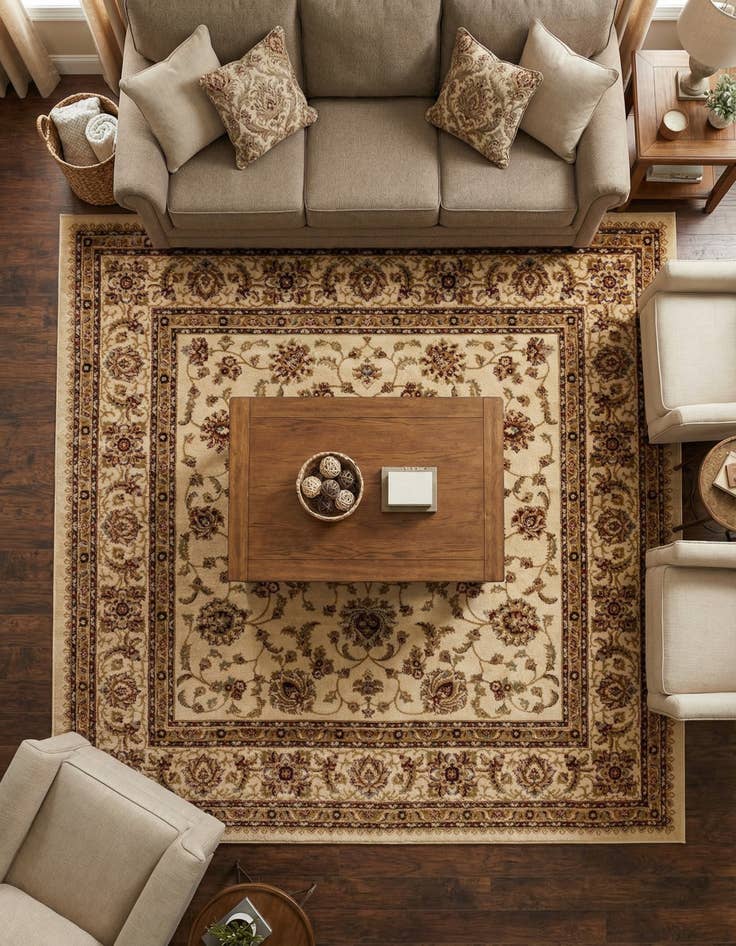 Detail image of 7' 10 x 7' 10 Aditi Square Rug