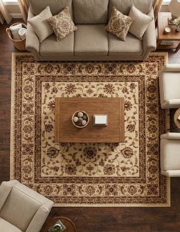 Cream Aditi Square Rug