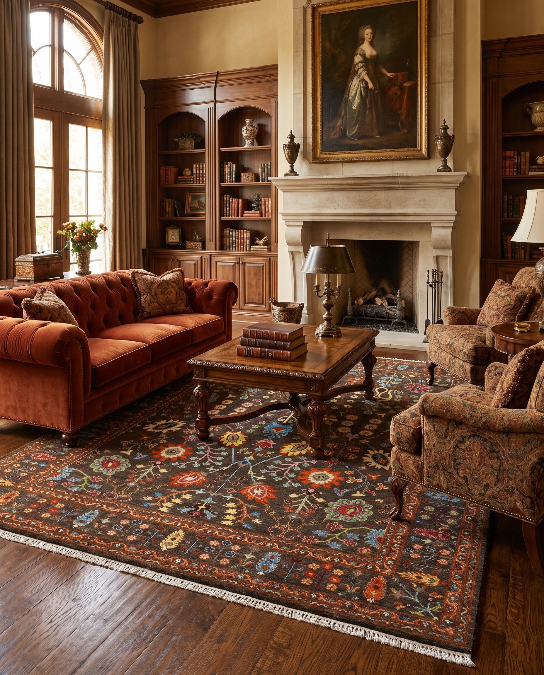 8' x 10' 1 Hand Knotted Ariana Rug