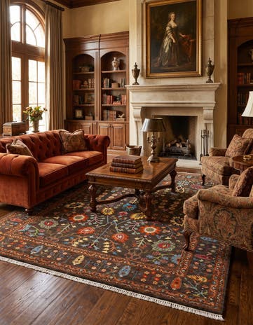 8' x 10' 1 Hand Knotted Ariana Rug