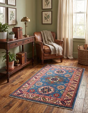 2' 7 x 4' 2 Hand Knotted Kazak Rug