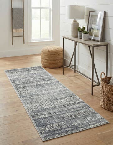 Gray Solaris Runner Rug