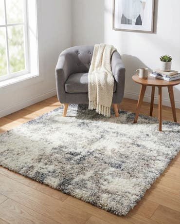  5' x 5' Soft Touch Shag Square Rug