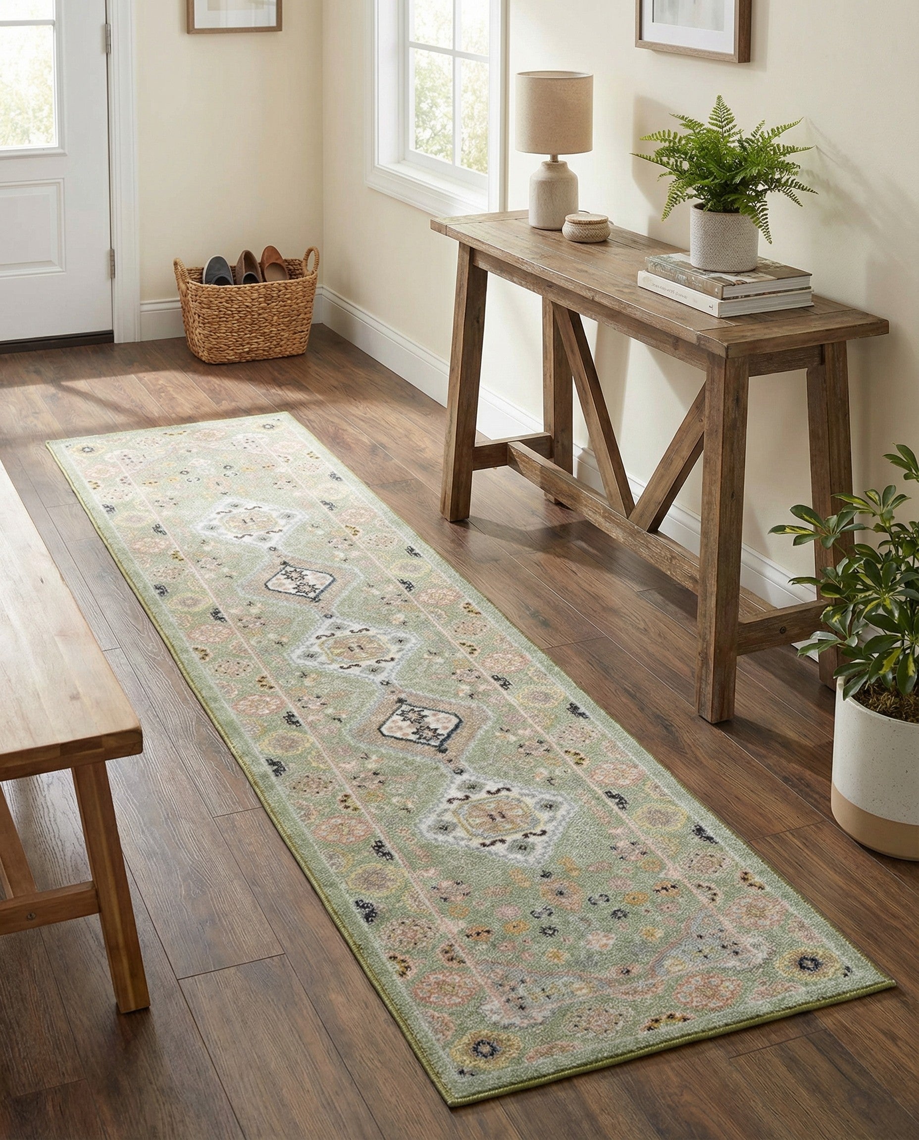 2' x 8' Kamala Washable Runner Rug