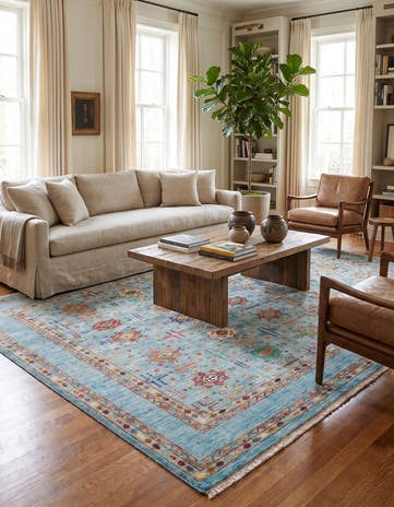 5' 9 x 8' 1 Hand Knotted Ariana Ziegler Rug