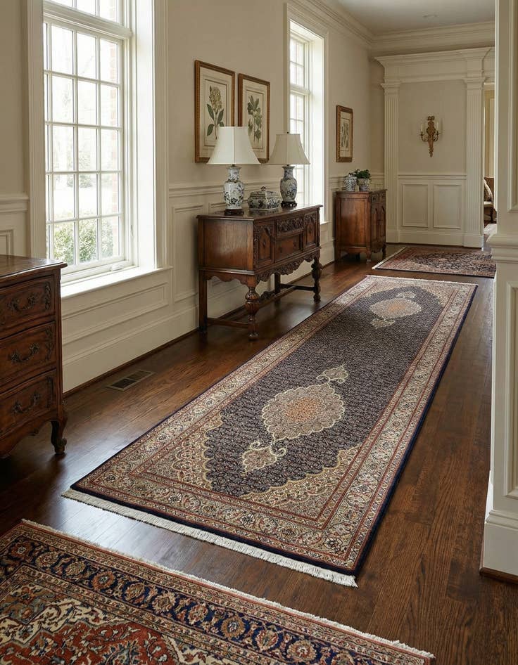 Detail image of 2' 9 x 10' 2 Tabriz Mahi Wool Runner Rug