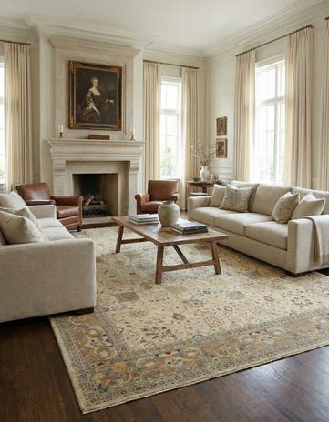 11' 8 x 15' 1 Hand Knotted Ziegler Oriental Rug