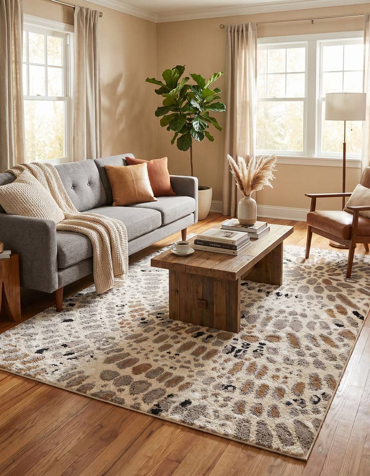 Detail image of 6' x 9' Sepia Rug