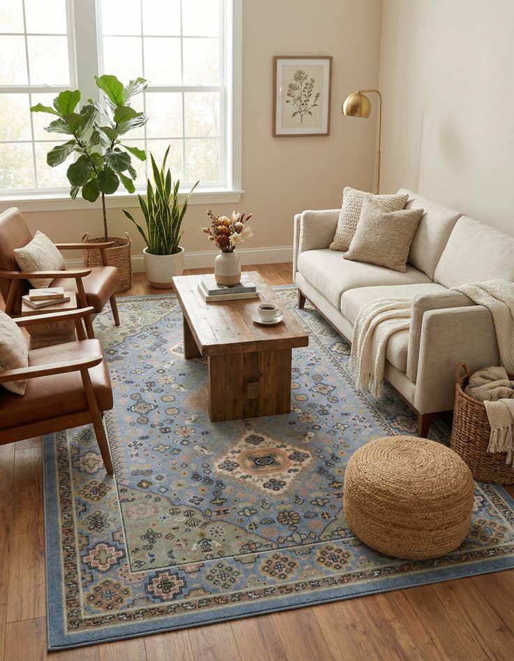 Detail image of 6' x 9' Kamala Washable Rug