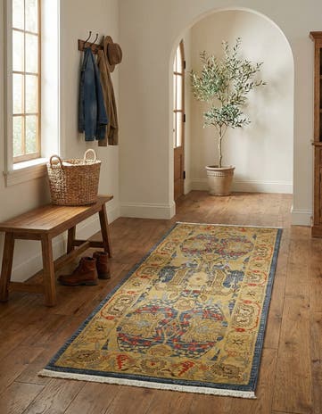 Navy Blue Sara Runner Rug