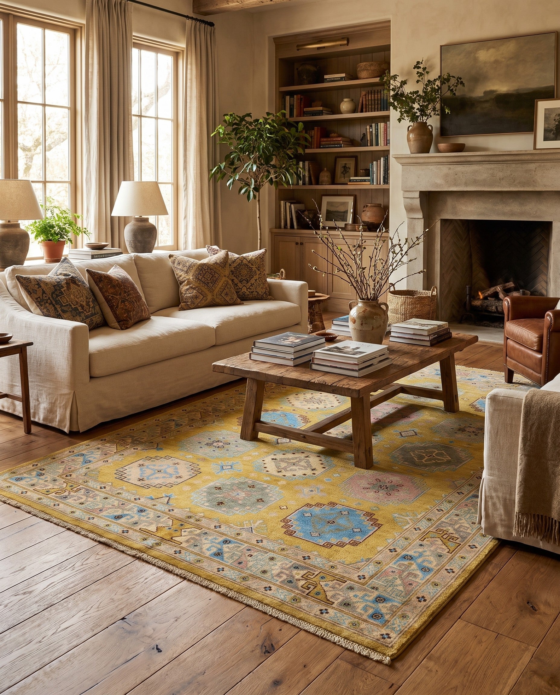 5' 5 x 7' 9 Hand Knotted Kazak Rug