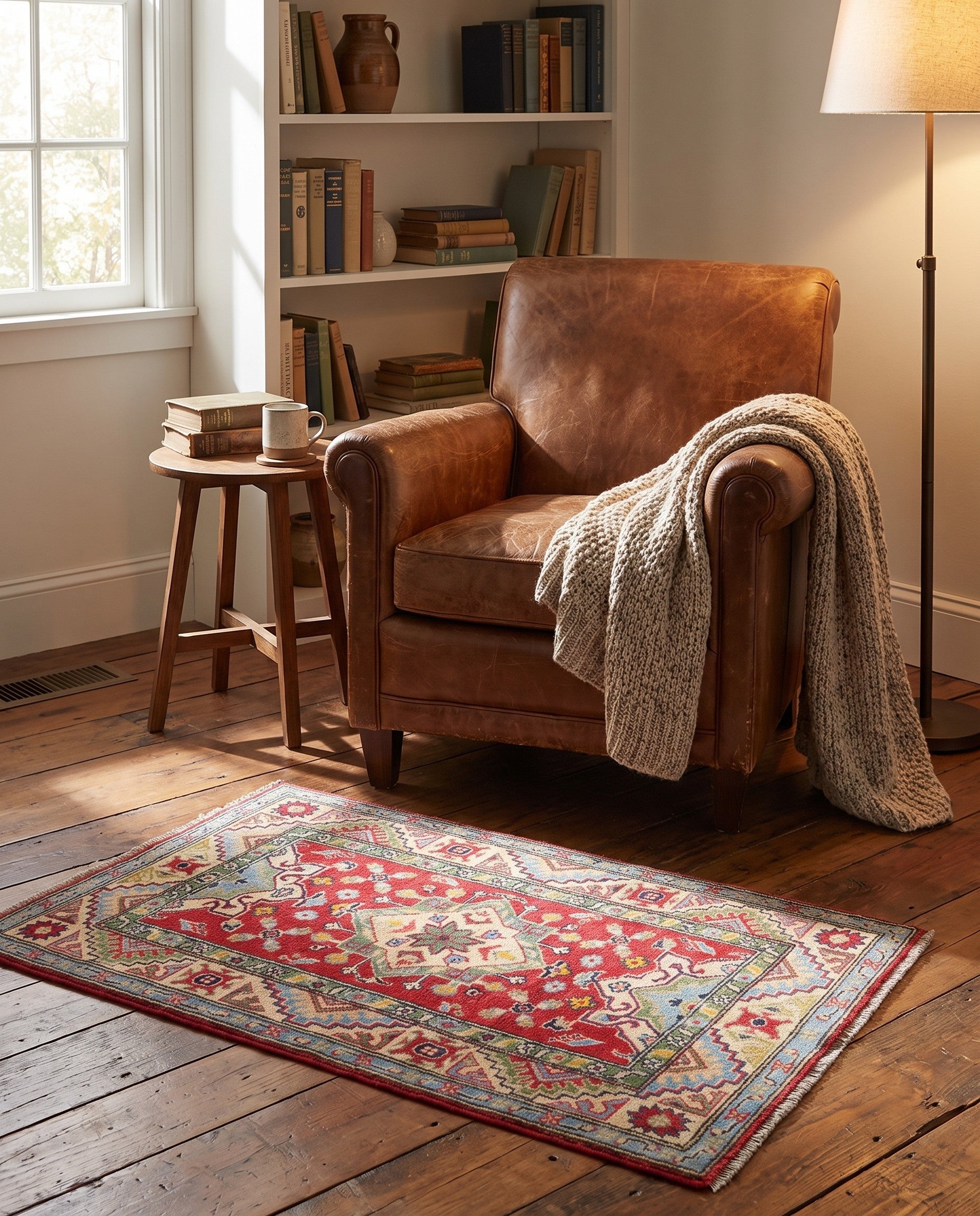 2' 7 x 3' 11 Hand Knotted Kazak Rug