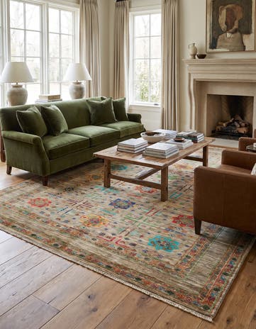 5' 11 x 8' Hand Knotted Ariana Ziegler Rug