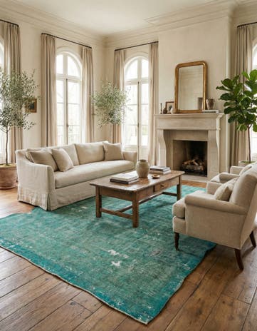 9' 2 x 13' 4 Hand Knotted Ultra Vintage Persian Wool Rug