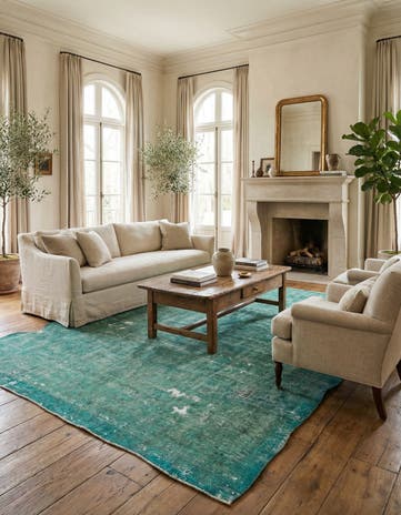 9' 2 x 13' 4 Hand Knotted Ultra Vintage Persian Wool Rug