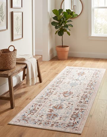 2' x 6' Kamala Washable Runner Rug