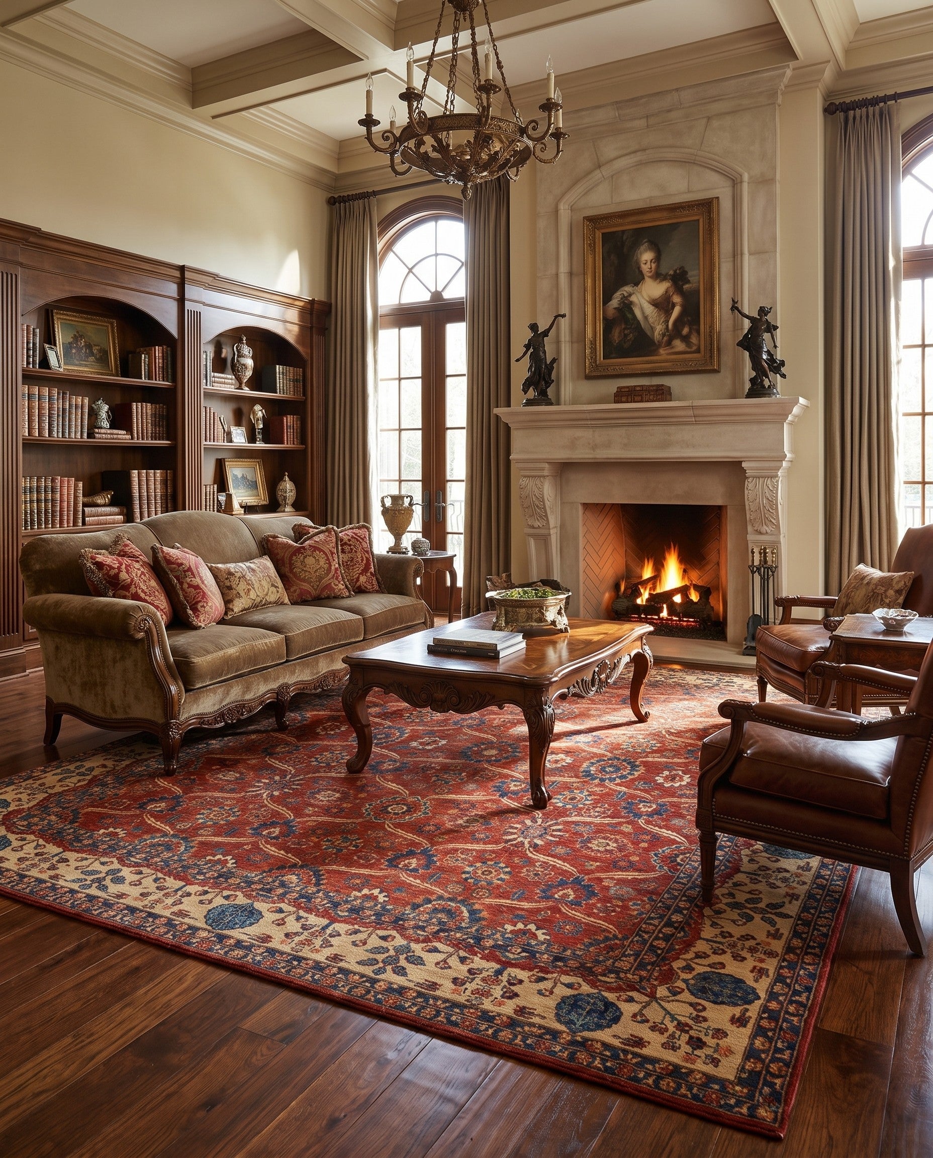 12' 2 x 14' 7 Hand Knotted Ariana Ziegler Rug