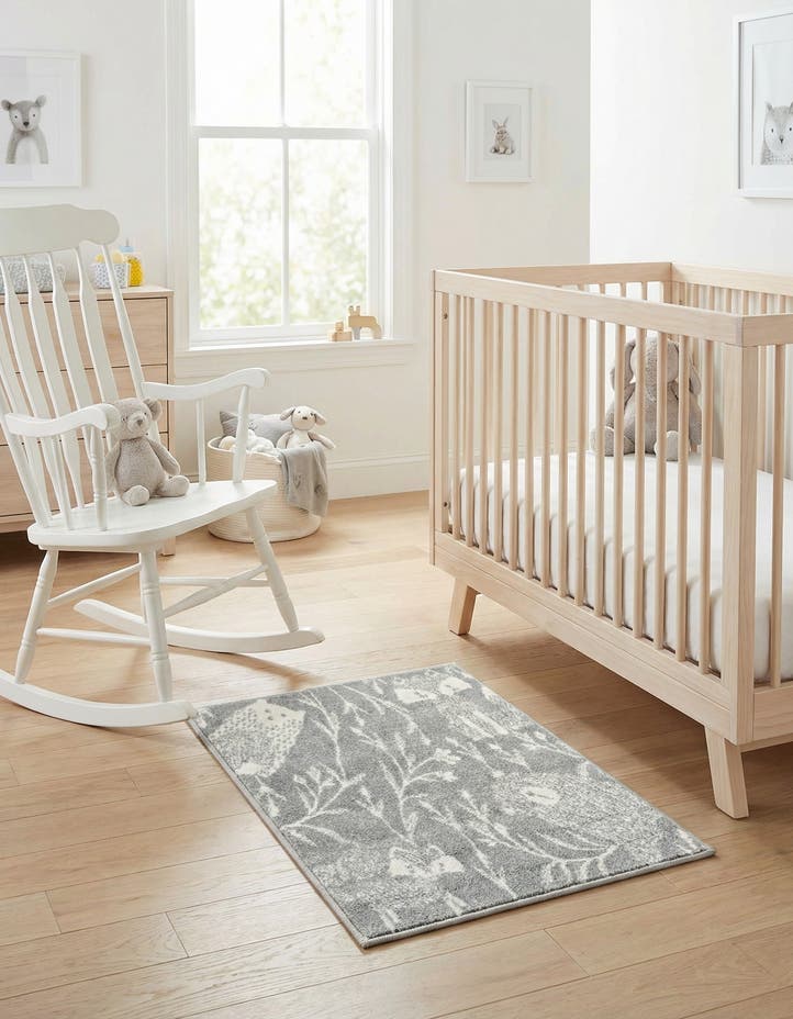 2' 2 x 2' 11 Animals Whimsy Kids Rug