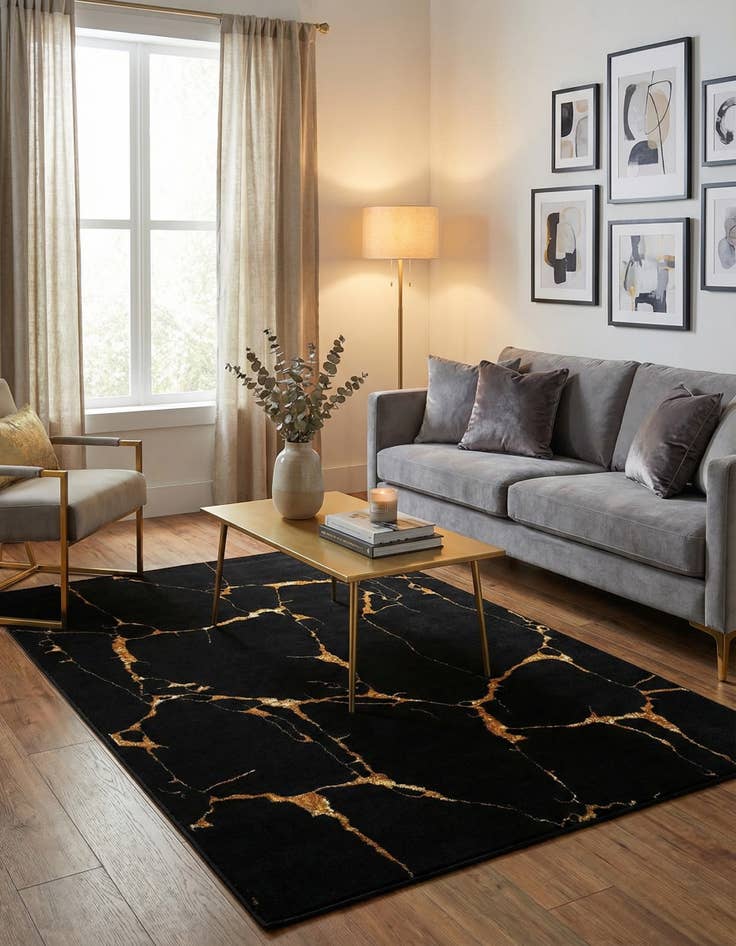 Detail image of 4' x 6' Vogue Geo Rug