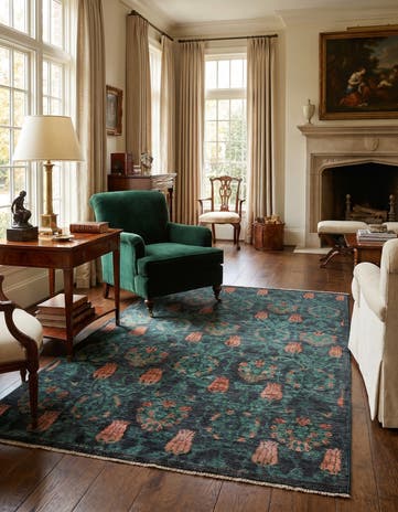 4' 2 x 6' 7 Hand Knotted Ariana Ziegler Rug