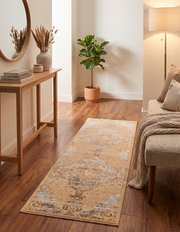 Yellow Highbury Runner Rug