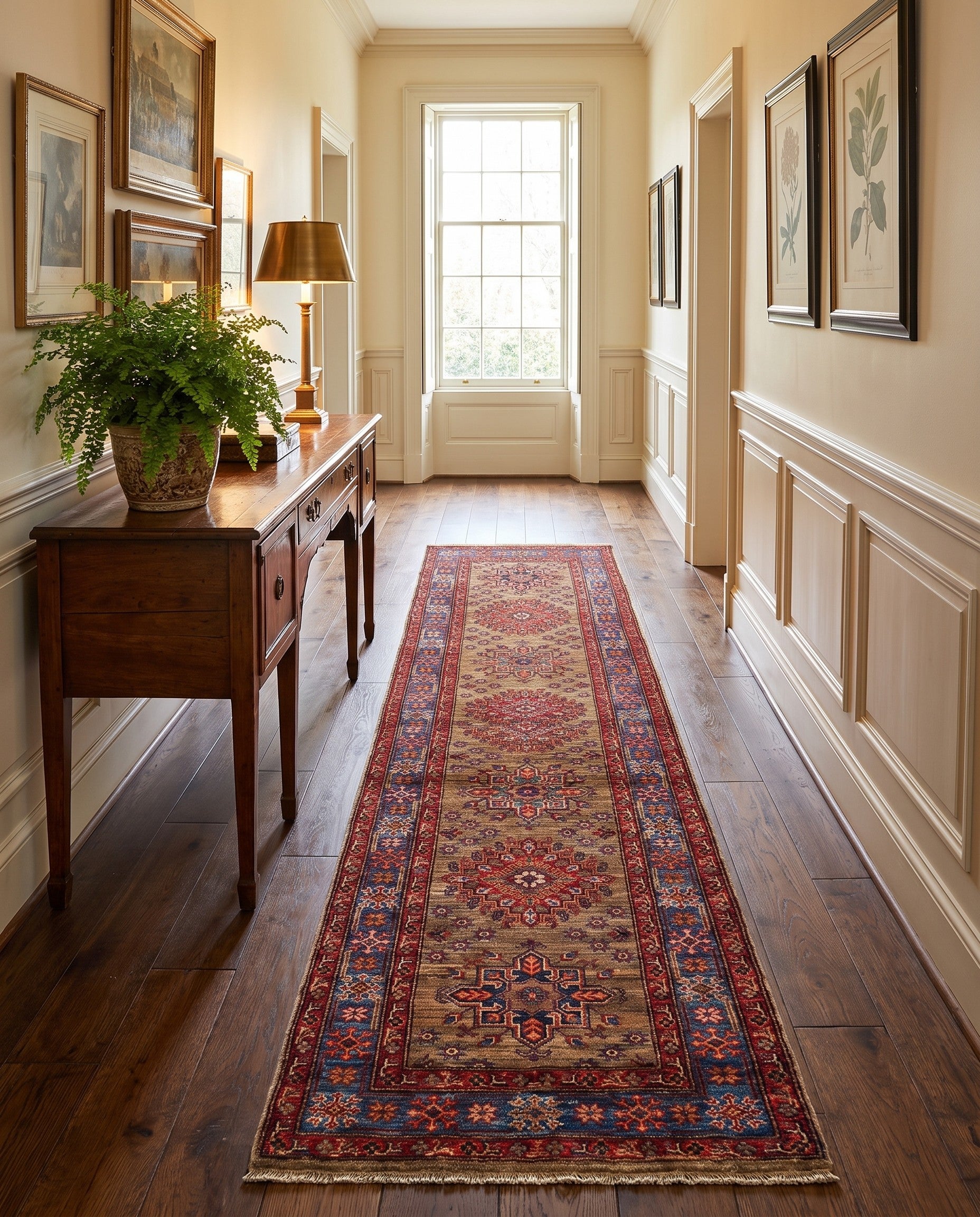 2' 4 x 9' 9 Hand Knotted Kazak Runner Rug