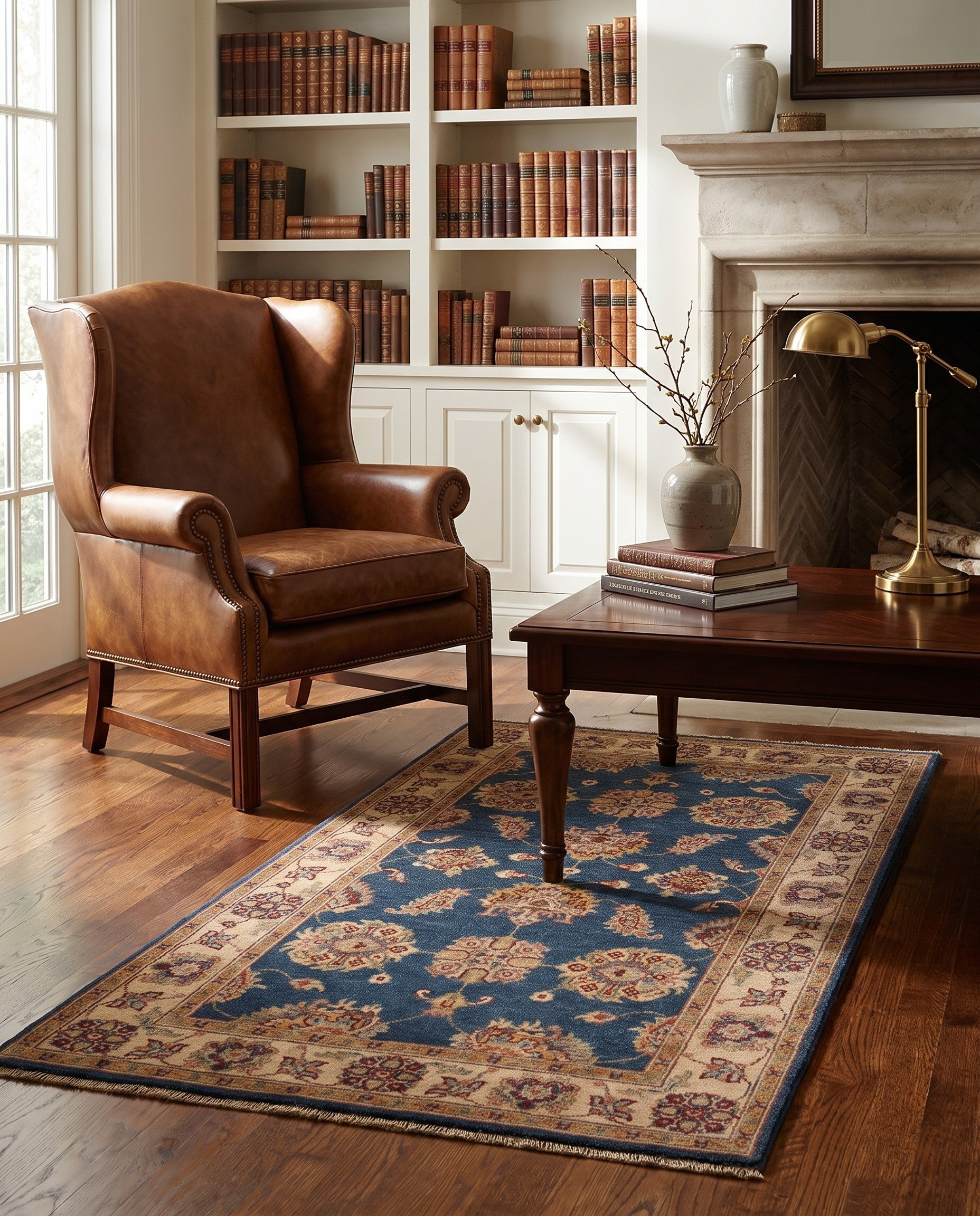 3' x 4' 11 Hand Knotted Ziegler Rug