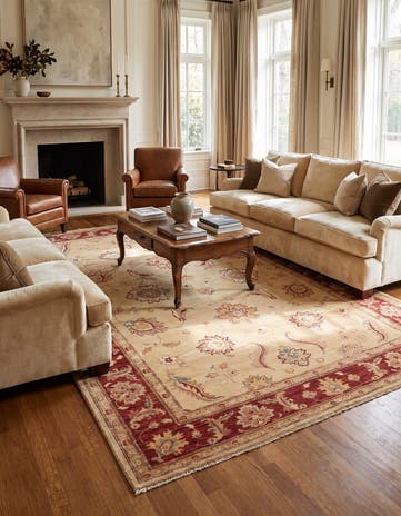 6' x 8' 8 Hand Knotted Ziegler Rug