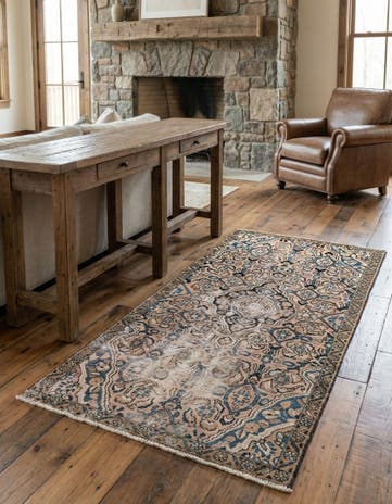3' 2 x 6' Hand Knotted Ultra Vintage Persian Wool Rug