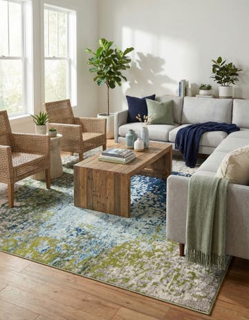 8' x 10' Washable Hyacinth Rug