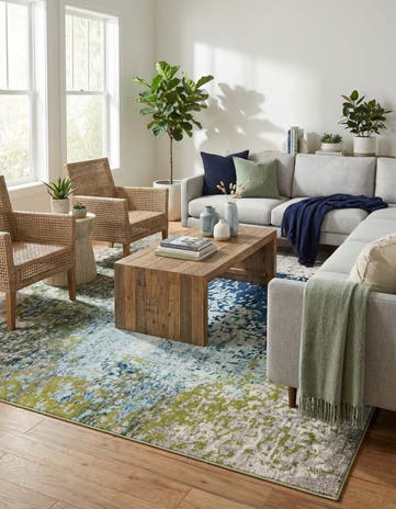 8' x 10' Washable Hyacinth Rug