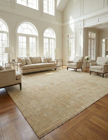 10' x 14' 3 Hand Knotted Oushak Wool Rug