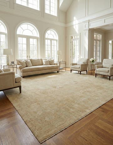 10' x 14' 3 Hand Knotted Oushak Wool Rug