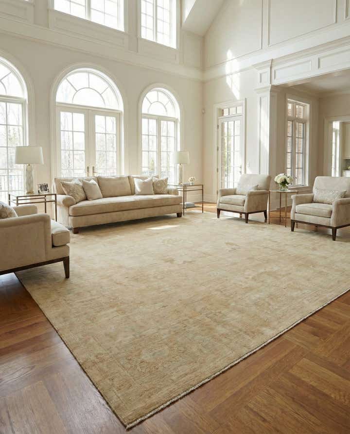 10' x 14' 3 Hand Knotted Oushak Wool Rug