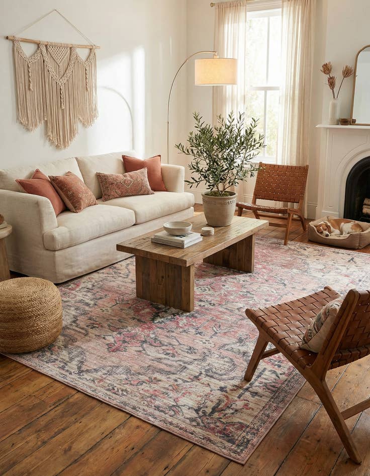 Detail image of 9' 2 x 12' Washable Nostalgia Rug