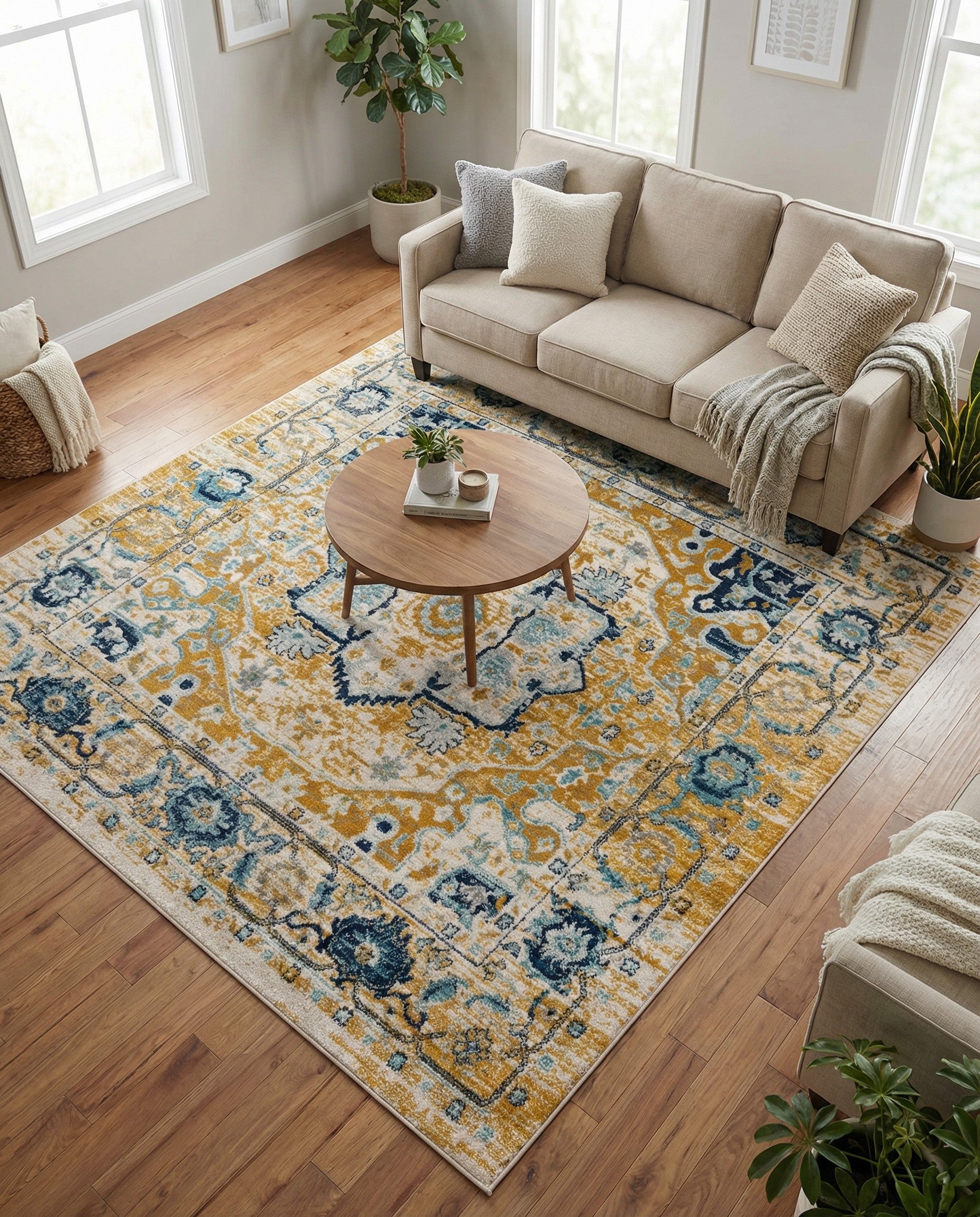 8' x 8' Madeline Vintage Square Rug