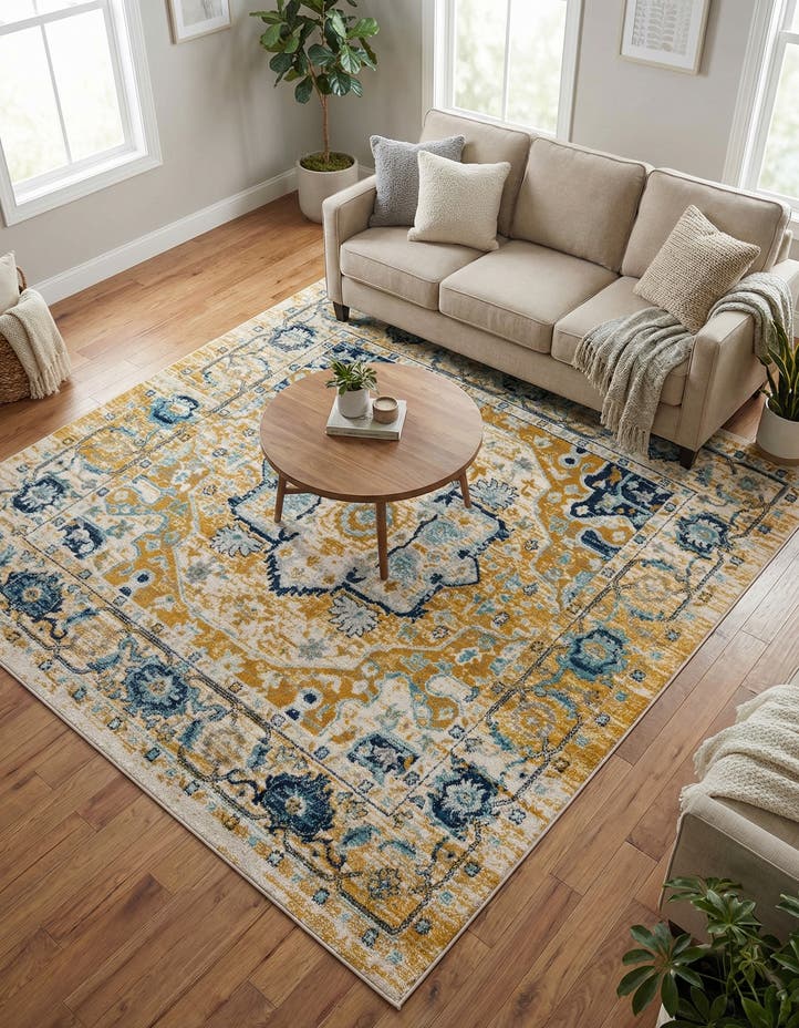 8' x 8' Madeline Vintage Square...