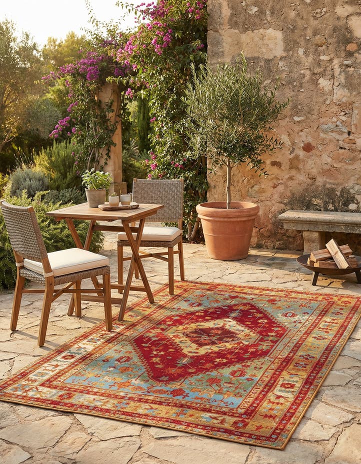 4' x 6' Easy-Clean Traditional Indoor / Ou...