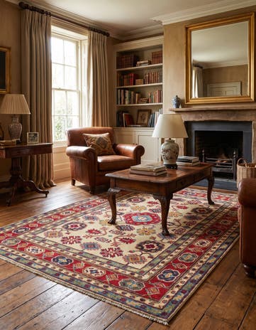 5' 1 x 7' 1 Hand Knotted Kazak Rug